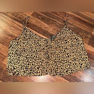 Wild Fable Cheetah Print crop top size M